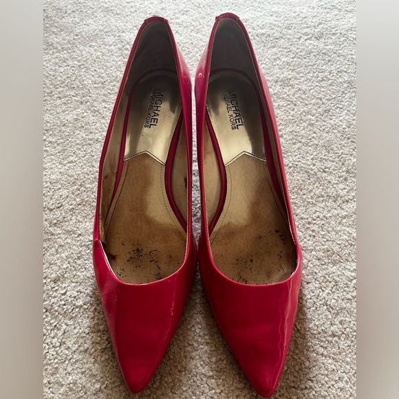 Michael Kors hot pink patent pumps. Size 10. Like new. - Picture 1 of 4